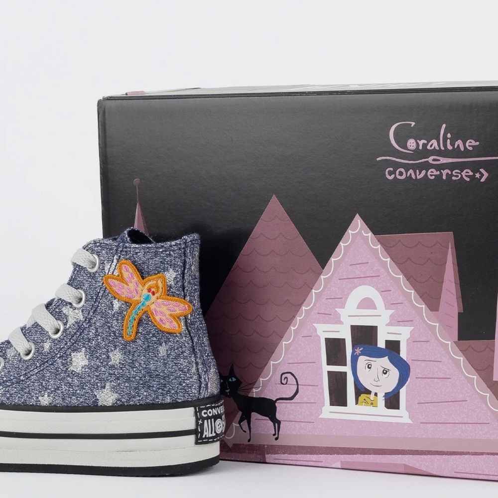 Converse Coraline Starry High-Tops with Embroidery